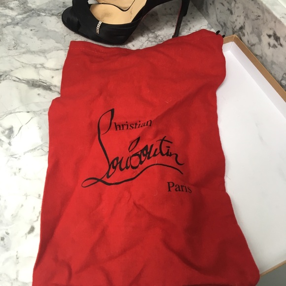 CHRISTIAN LOUBOUTIN Tres Ophrah Black Satin - Picture 4 of 7